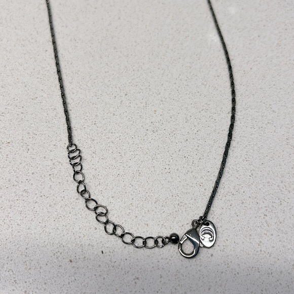 Charming Charlie tri-tone necklace in silver, gold & black, adjustable 12” - 18” - Picture 3 of 4